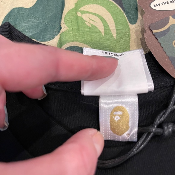 Bape A Bathing Ape Black Short Sleeve Galaxy Tee - Picture 4 of 5